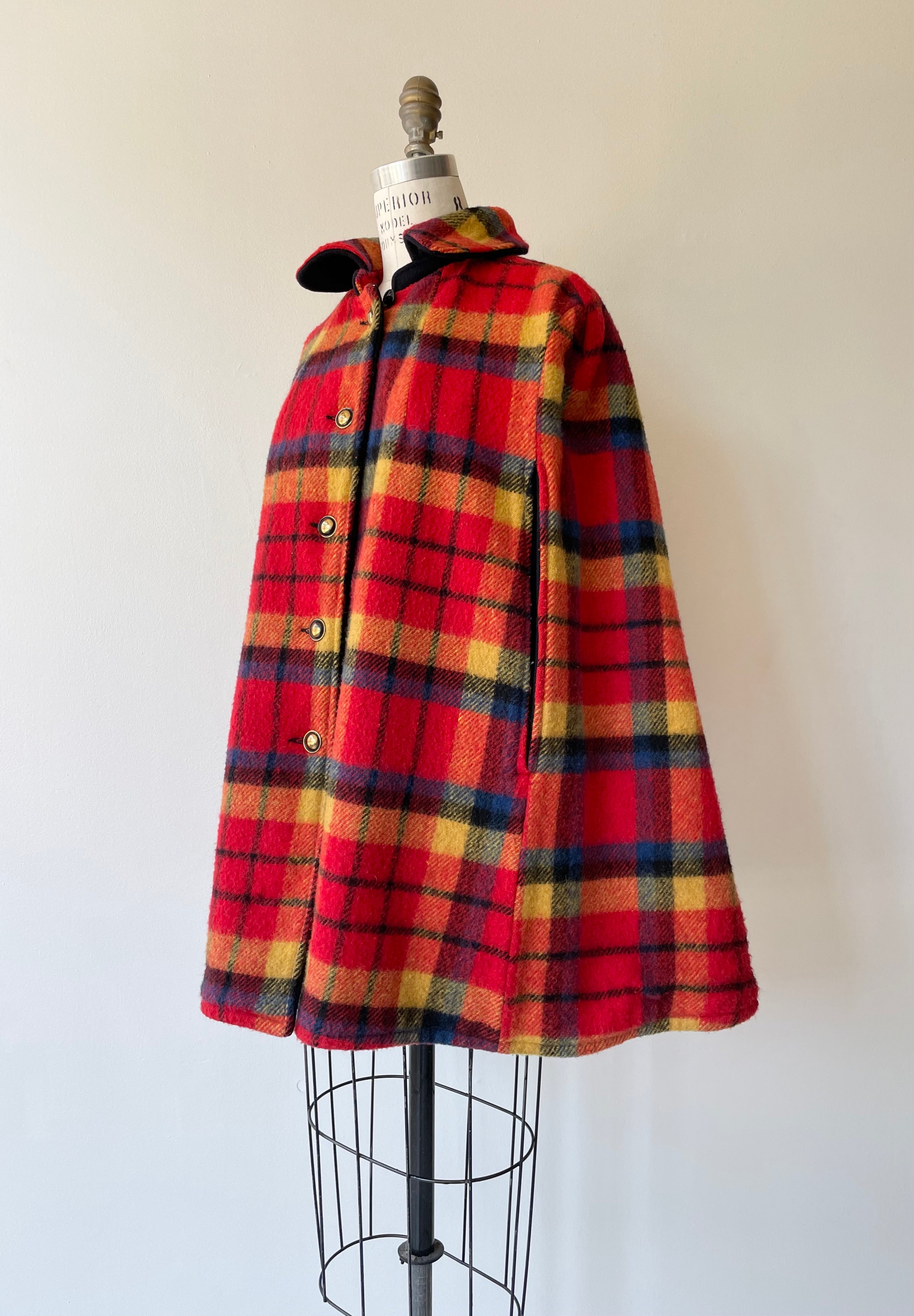 1950s Reversible Wool Cape