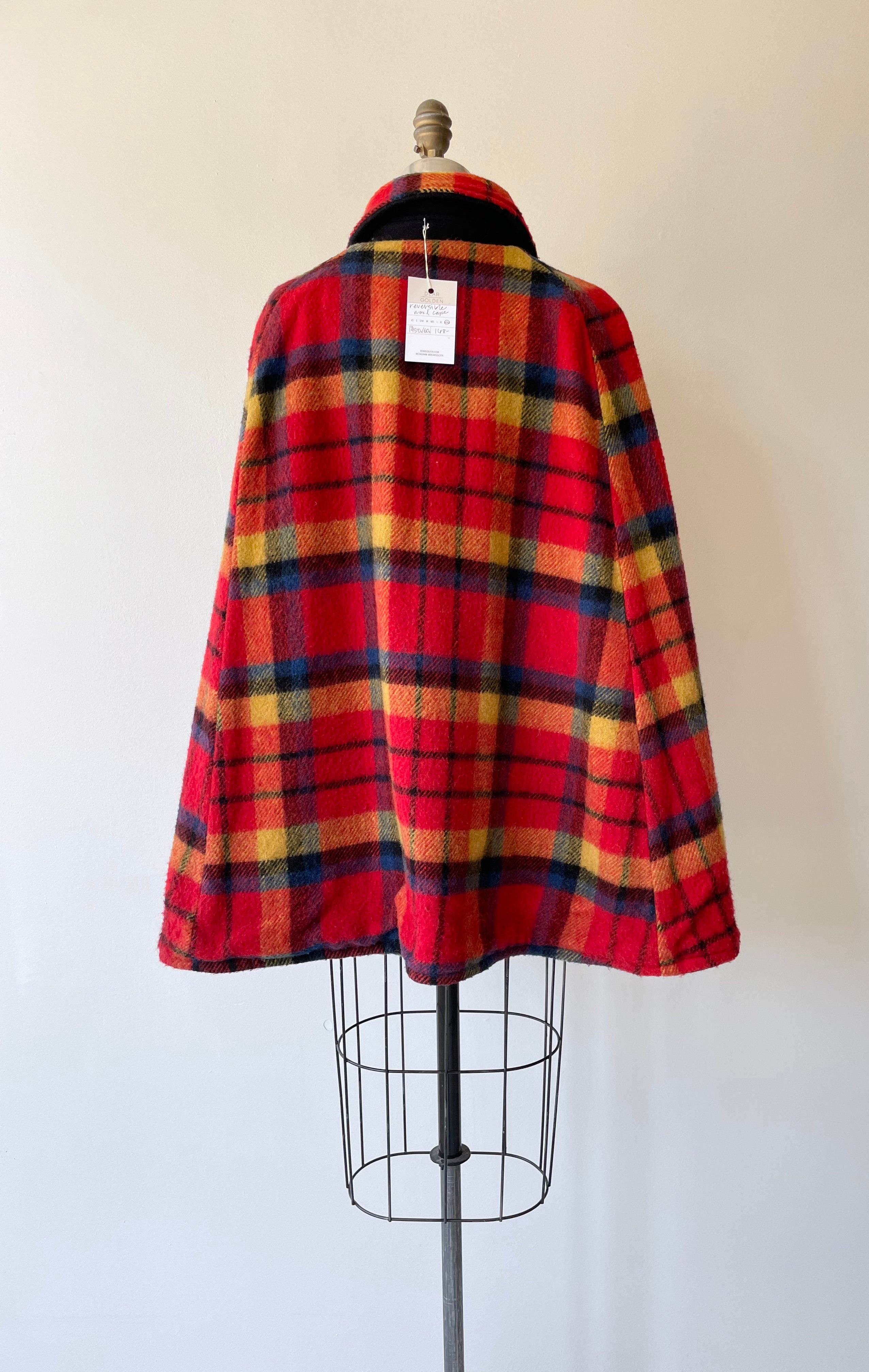 1950s Reversible Wool Cape