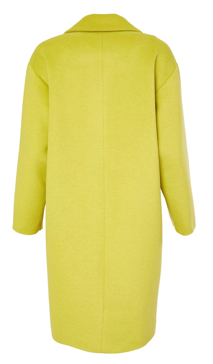 23128- Lime Green Wool Coat - Kate Cooper