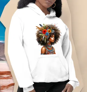 Afro Girl Hoodie Sweatshirt