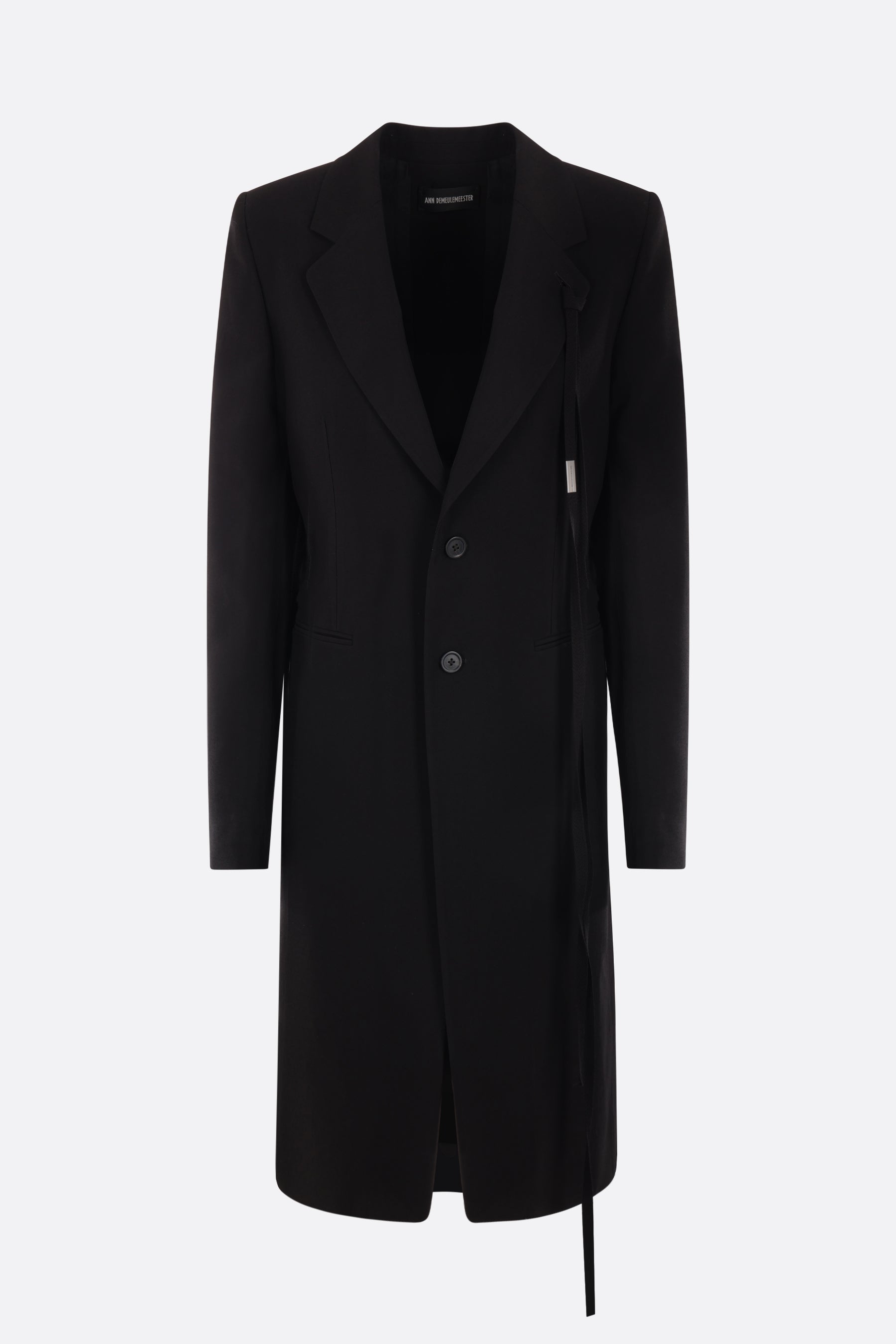 Alea single-breasted viscose coat