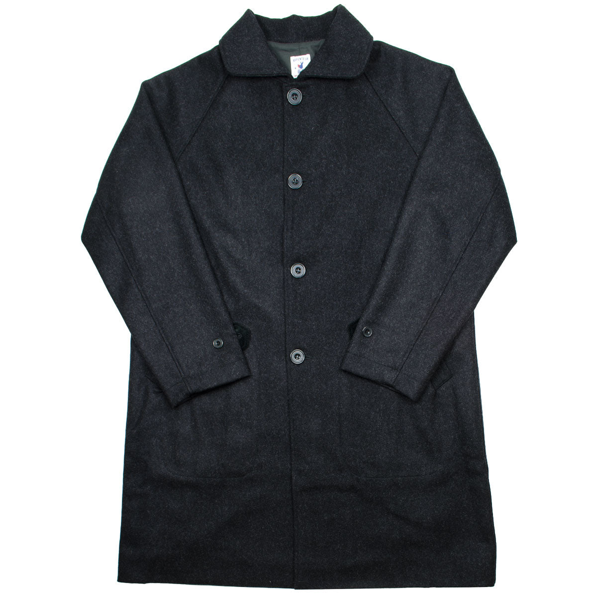 Arpenteur - Utile Melton Wool Coat - Charcoal