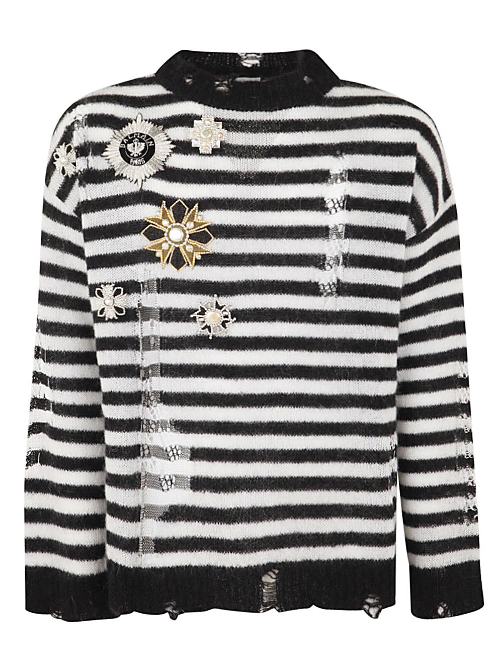 Balmain Ripped Knit Sweater