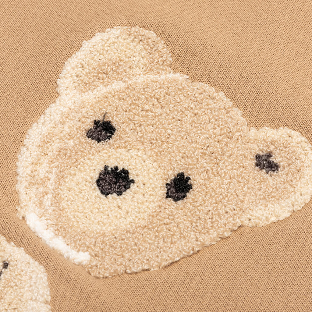 Bear Hoodie - Beige/Brown