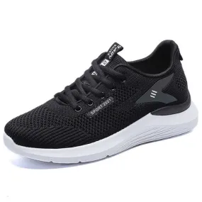 Black flyknit pattern texture label print shoe sneaker