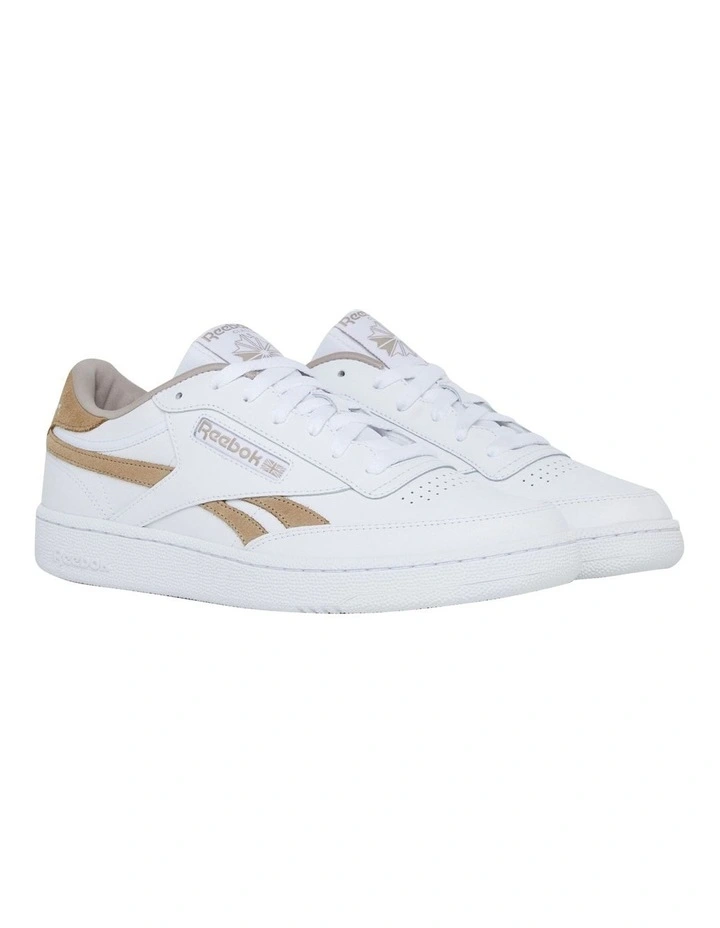 Club C Revenge Sneaker in White/Beige