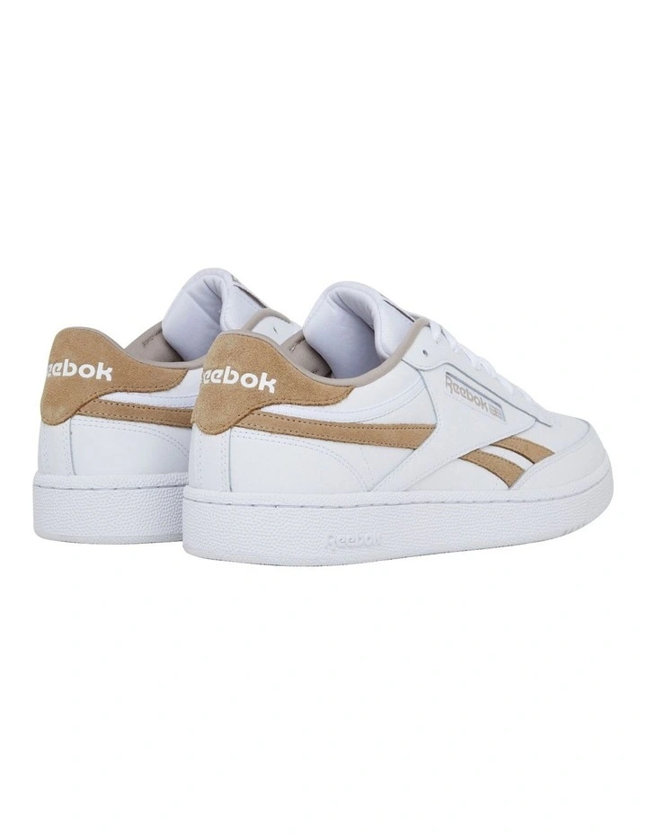 Club C Revenge Sneaker in White/Beige