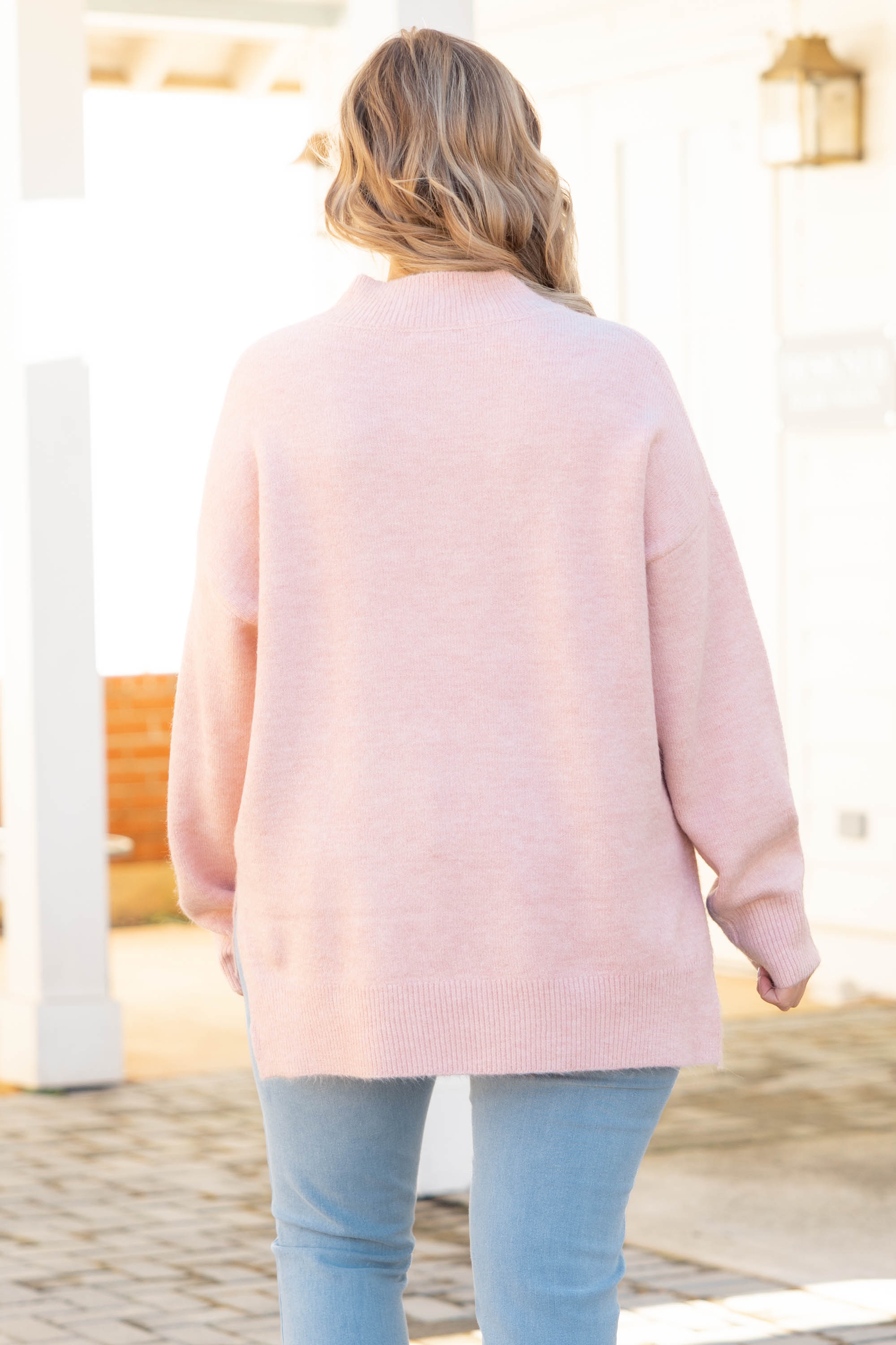 Cold Mornings Sweater, Pink