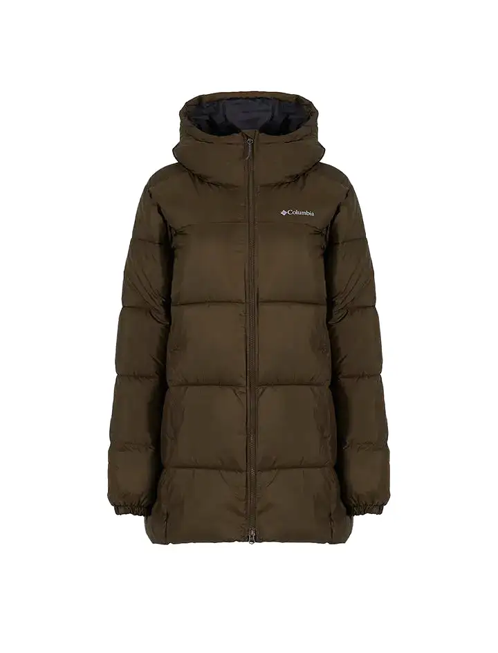 Columbia Puffect Hooded Mid Puffer Jacket Olive Green