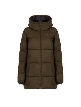 Columbia Puffect Hooded Mid Puffer Jacket Olive Green