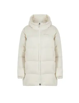 Columbia Womens Puffect Hooded Mid Puffer Jacket Chalk