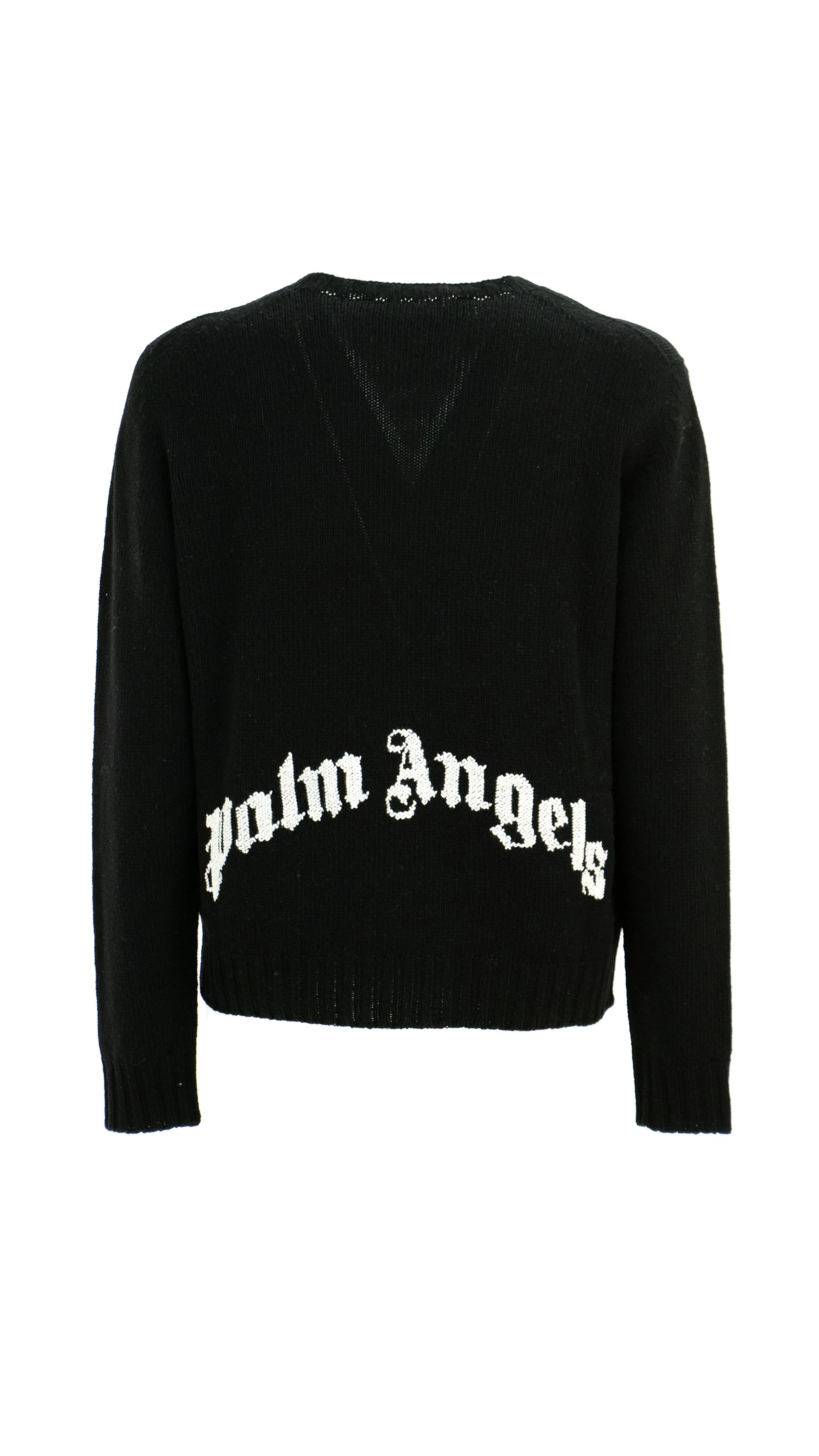 Curved Logo Sweater - Black