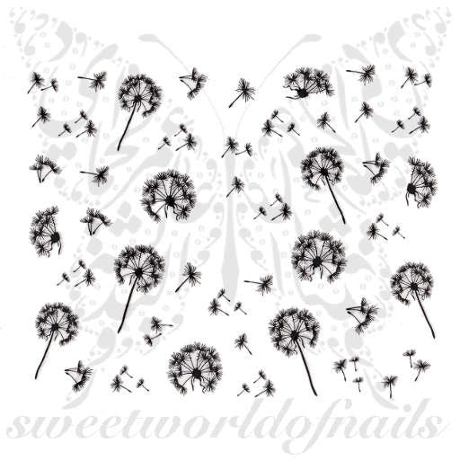 Dandelion Nail Art Dandelions Nail Stickers