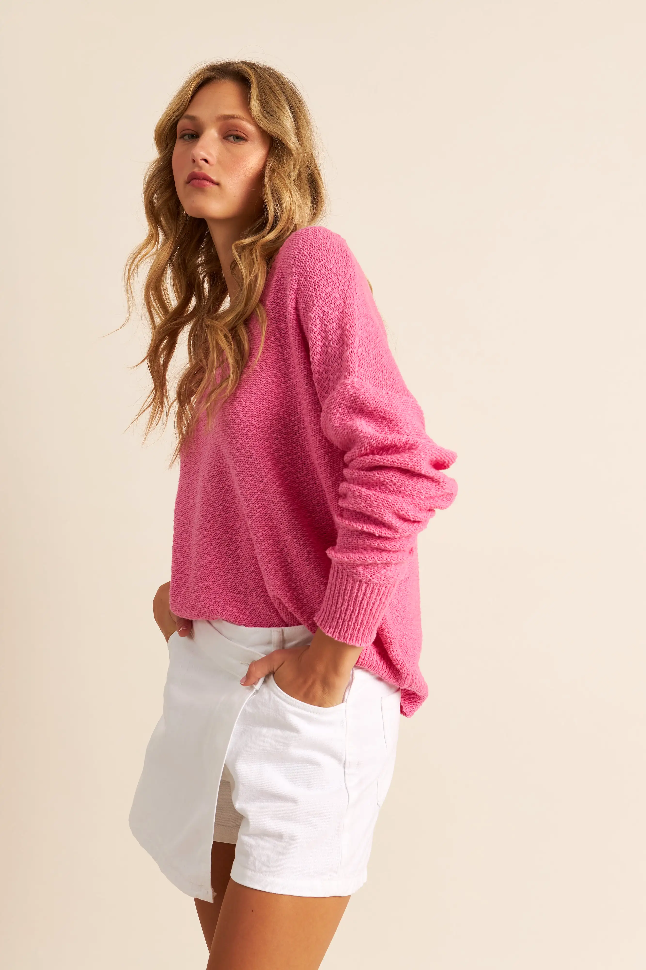 DAVID V-NECK SWEATER - JOHN+JENN