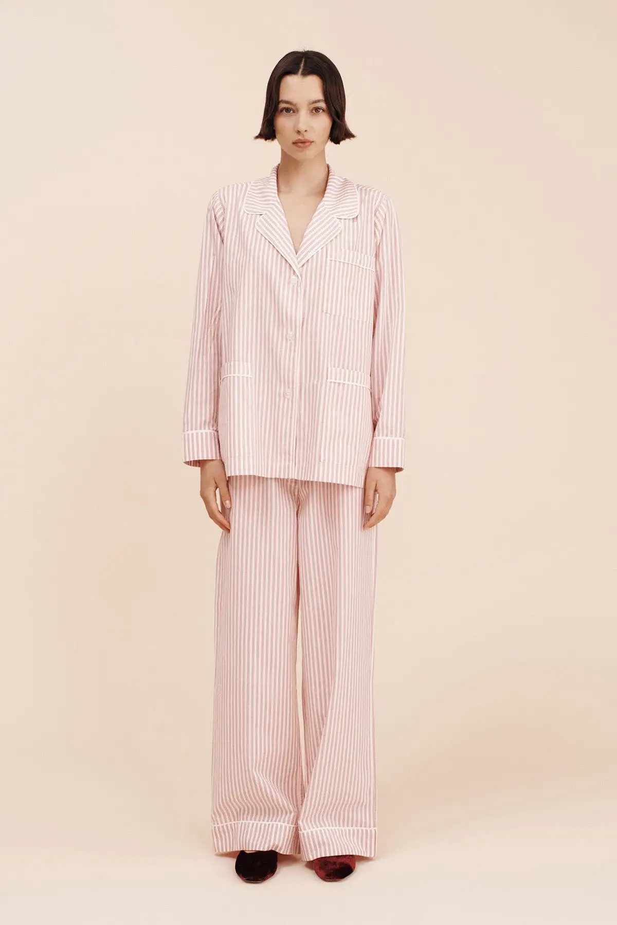 EDIE PANT - STRAWBERRY STRIPE