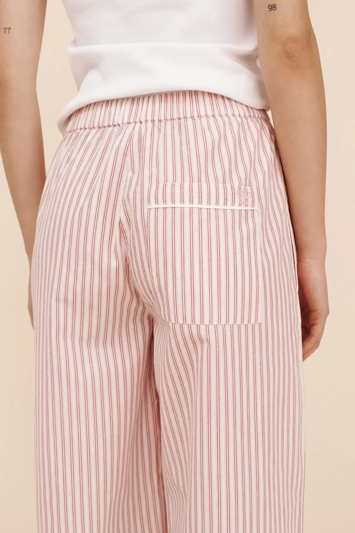 EDIE PANT - STRAWBERRY STRIPE