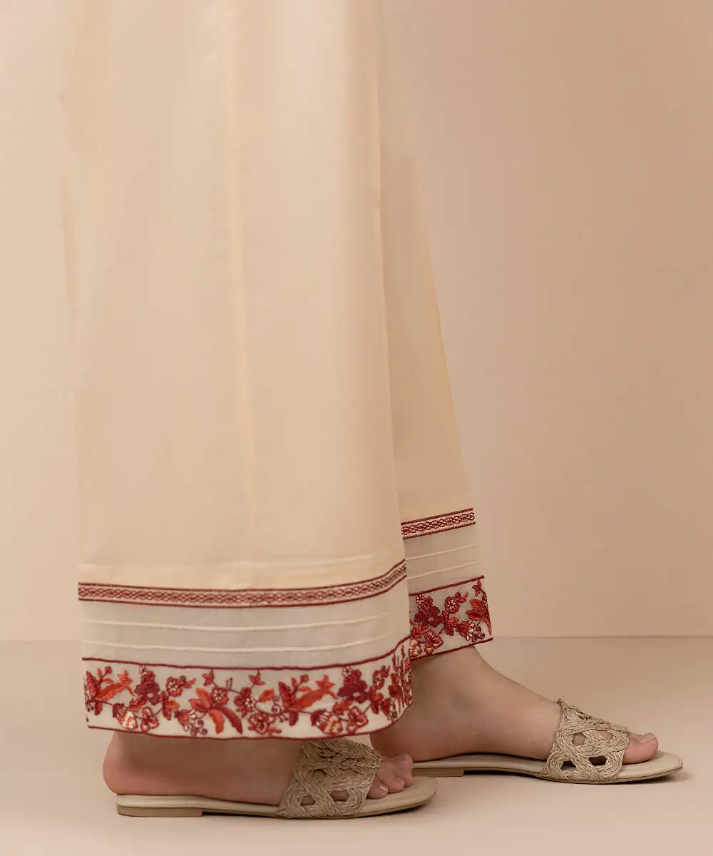 Embroidered Cambric Culottes