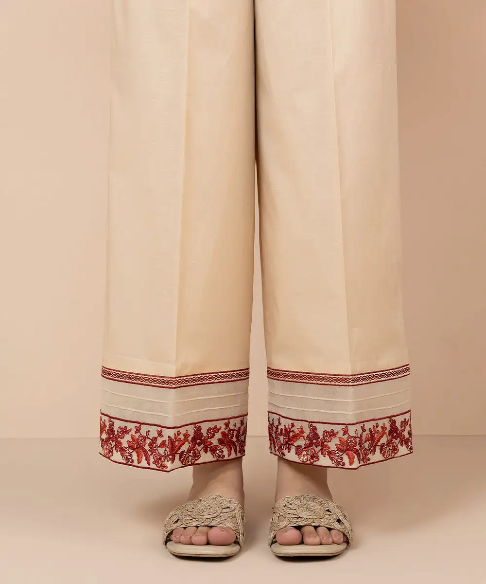 Embroidered Cambric Culottes