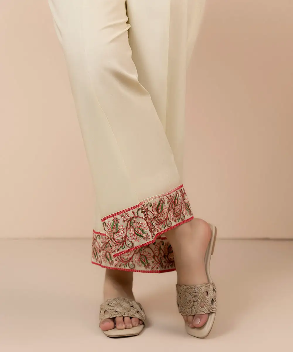 Embroidered Cambric Culottes