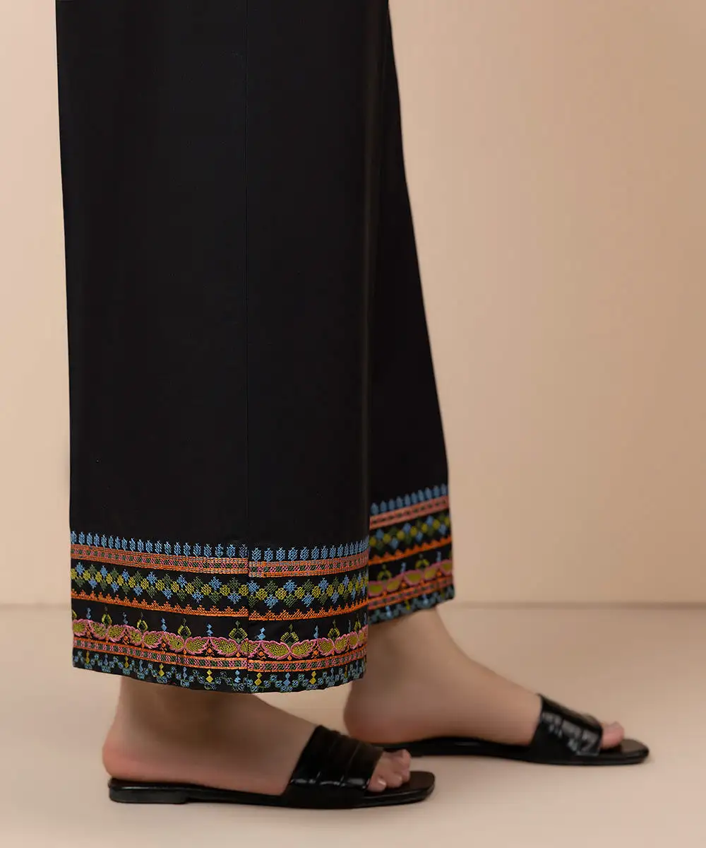 Embroidered Cambric Culottes