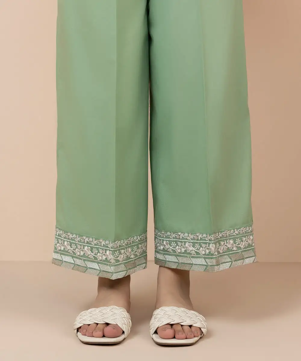 Embroidered Cambric Culottes