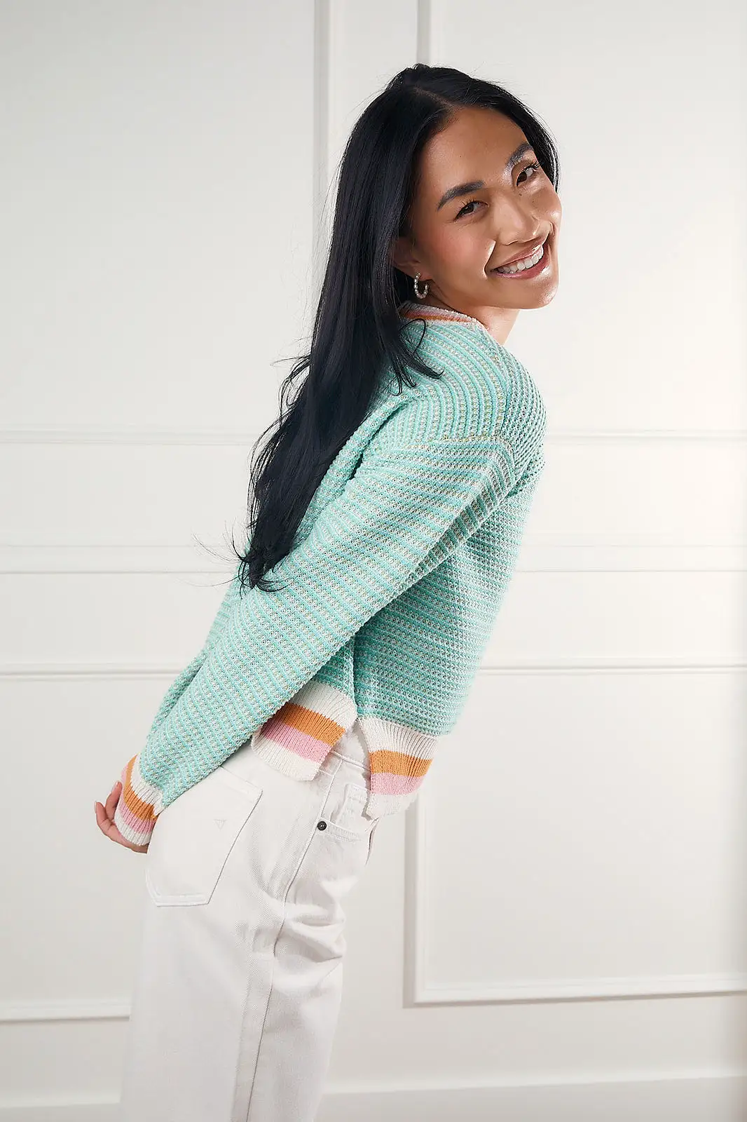 Georgia Crochet Knit Sweater Top