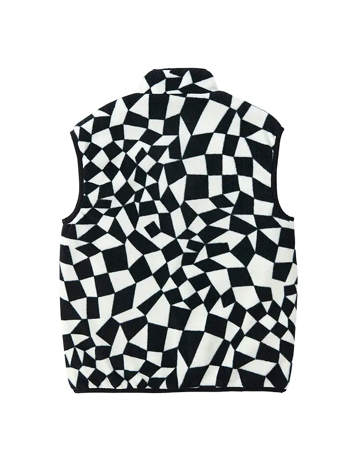 Gramicci Reversible Fleece Vest Black Check