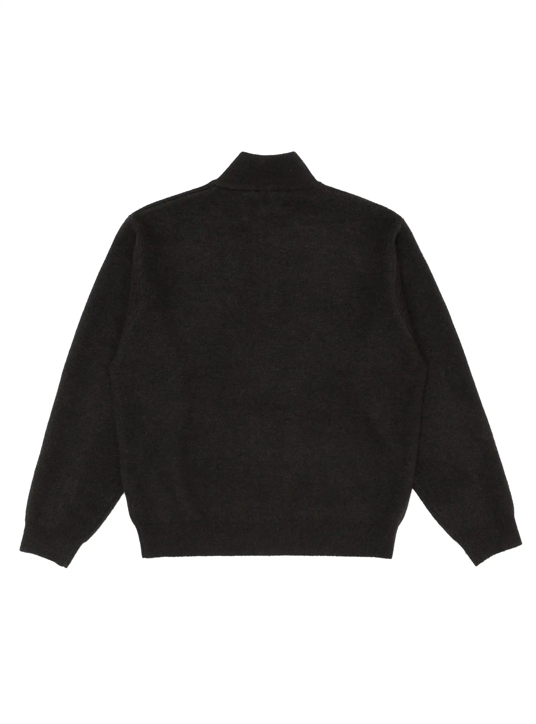 Half Zip Mock Neck Sweater Black