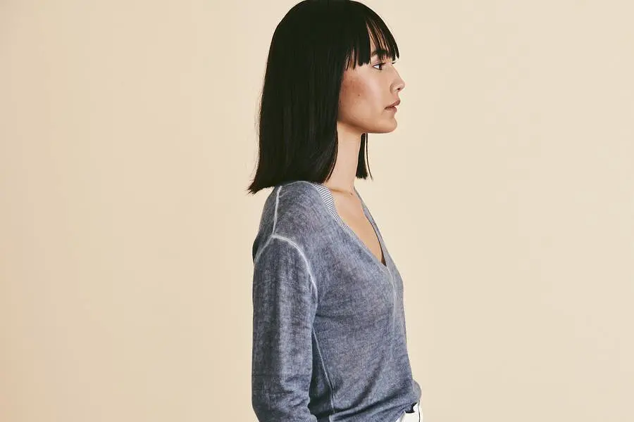 HALIA V-Neck Sweater Seaglass