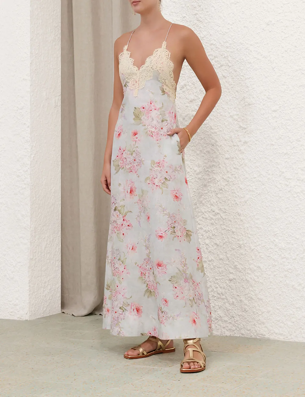 Halliday A-line Maxi Dress