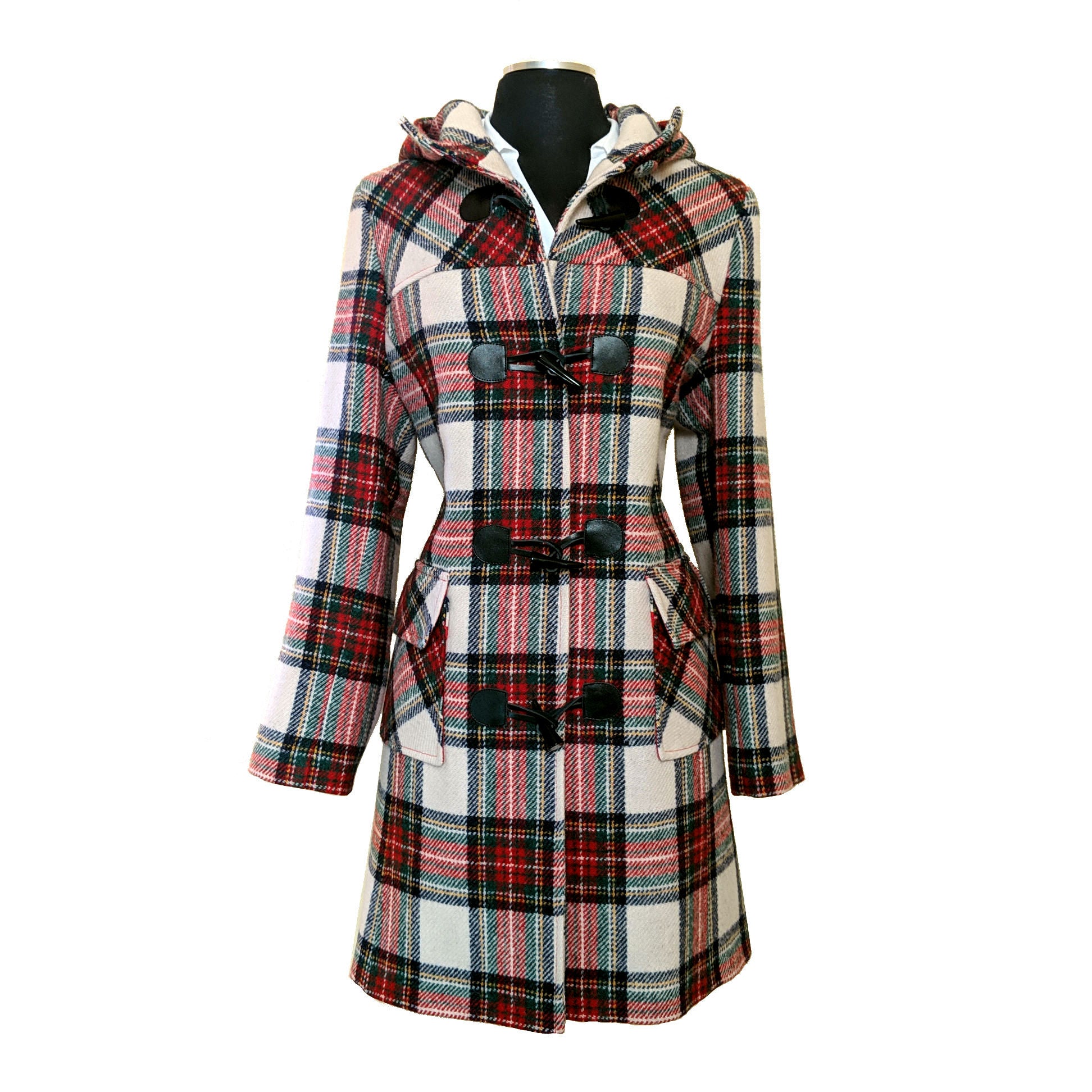 Harris Tweed Tartan Duffle Coat [2 Colors]