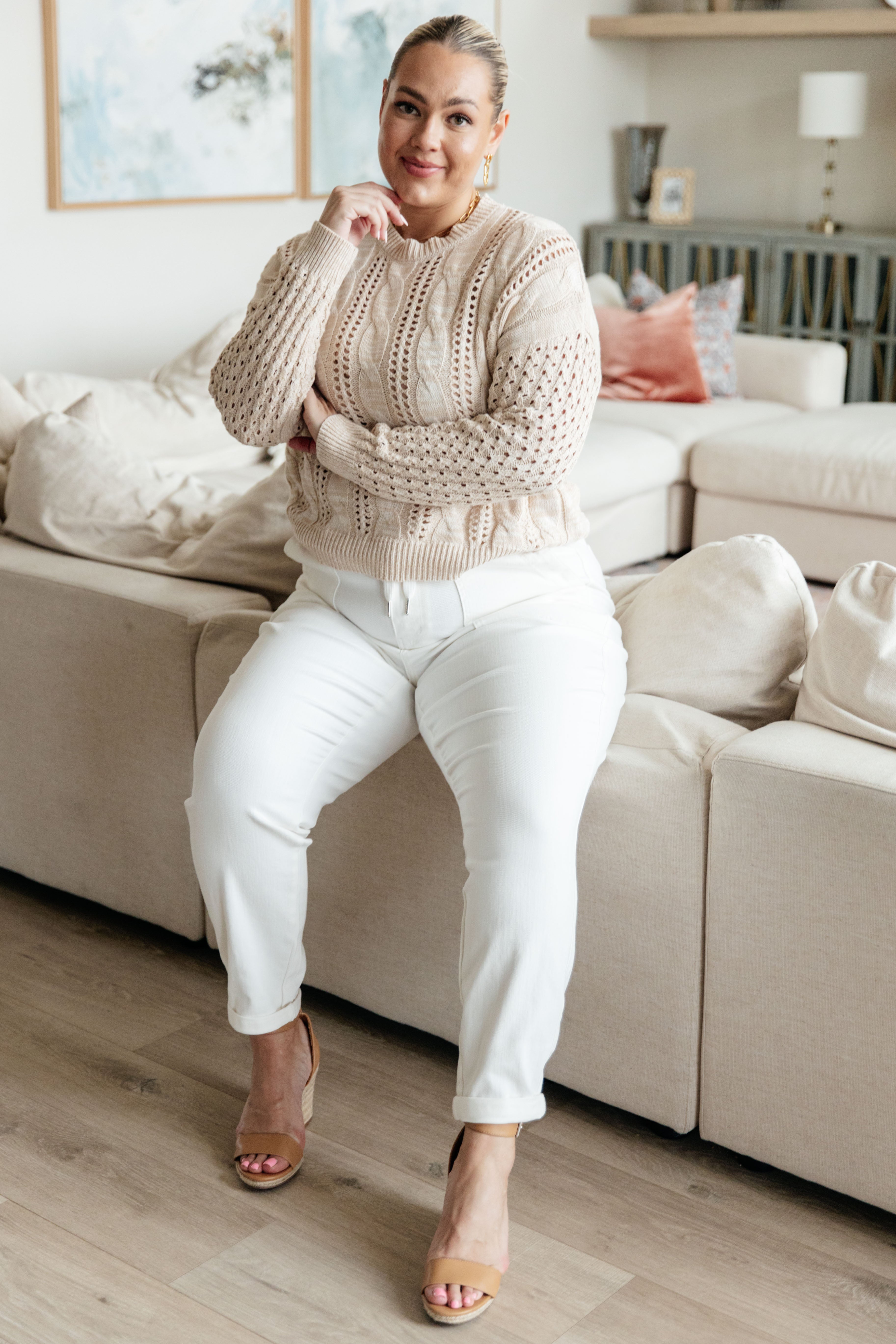 Haylen Cable Knit Sweater