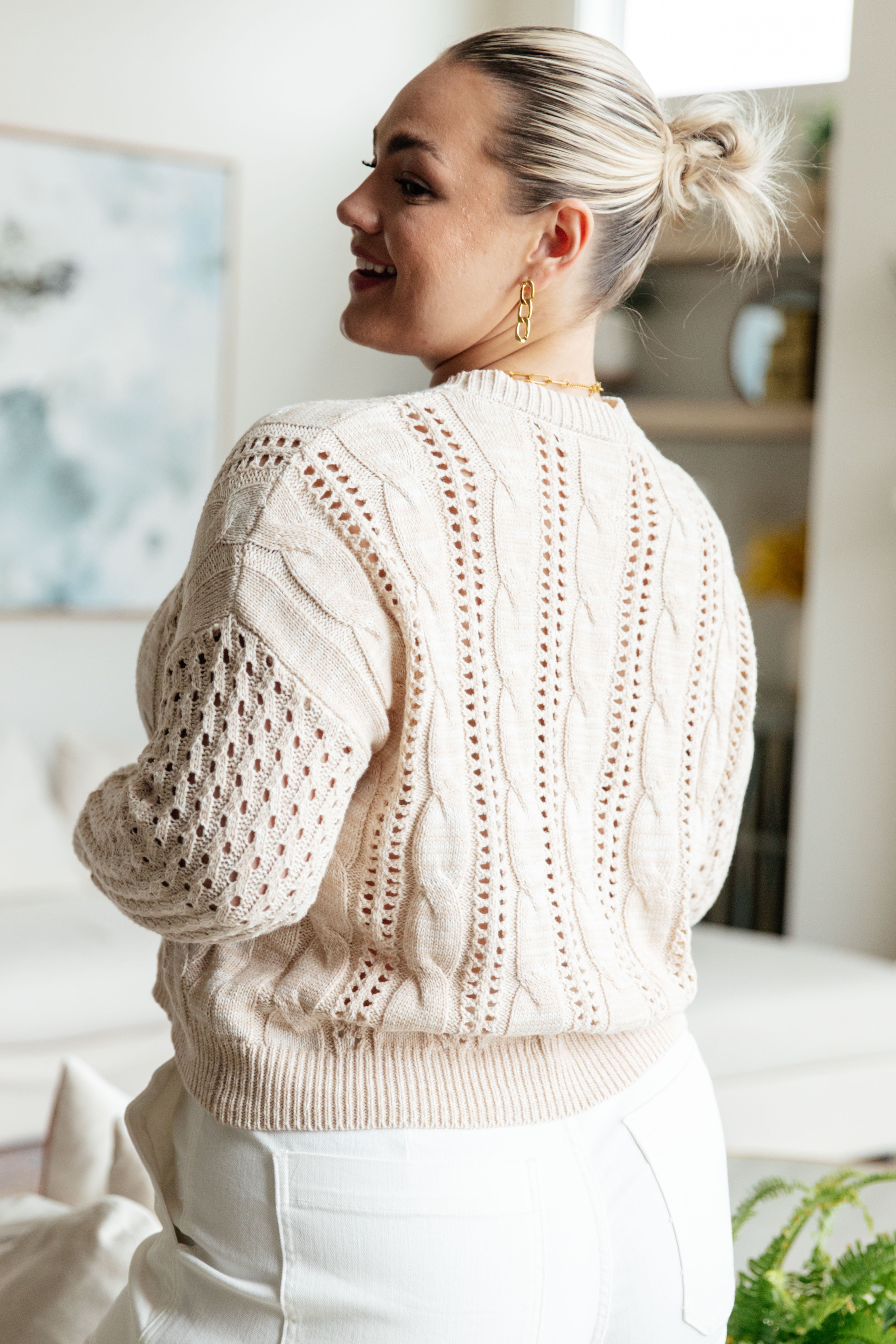 Haylen Cable Knit Sweater