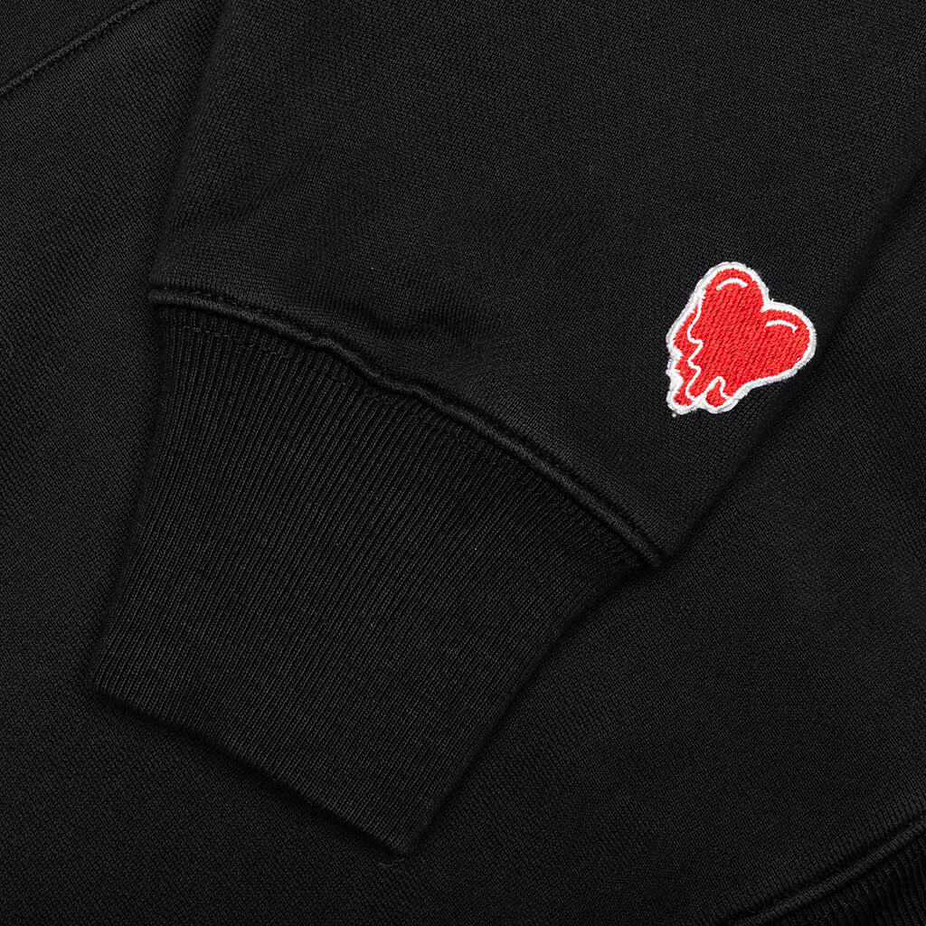 Heart Logo Hoodie - Black