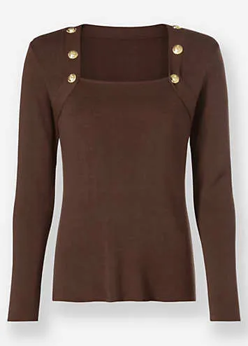 Heine Square Neck Sweater | Grattan