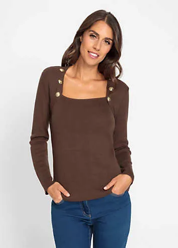 Heine Square Neck Sweater | Grattan