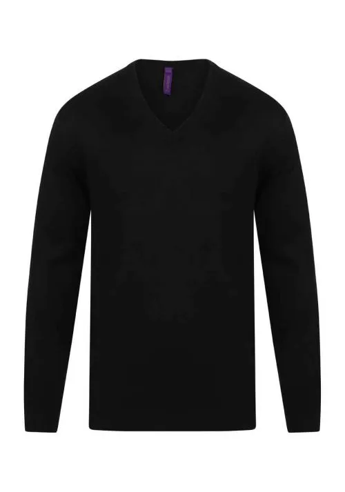 Henbury Acrylic V Neck Sweater