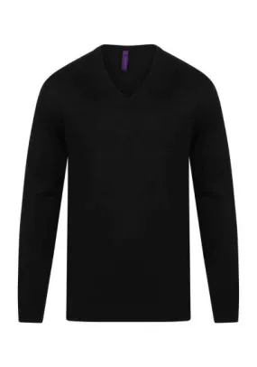 Henbury Acrylic V Neck Sweater