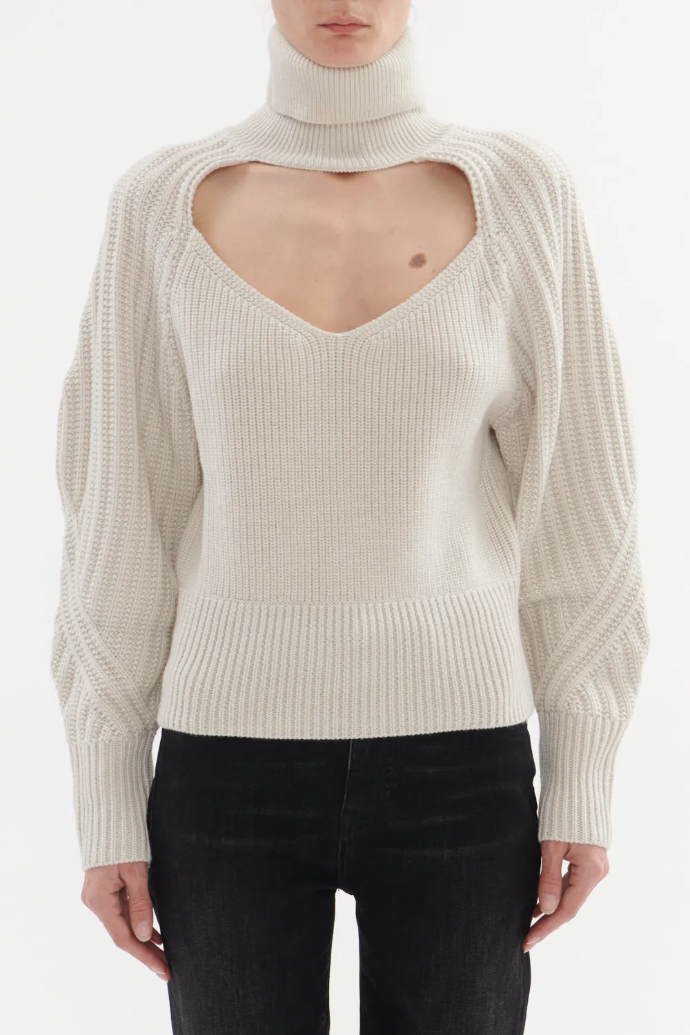 IRO MURANE HIGH-NECK SWEATER