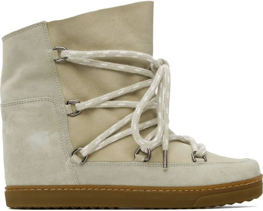 Isabel Marant Beige Nowles Boots