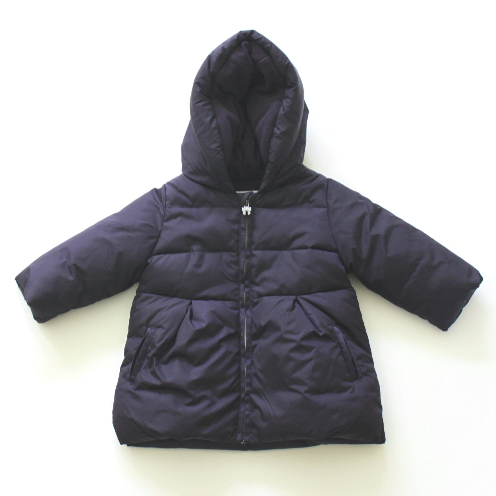 Jacadi Navy Hooded Puffa Coat: 12 Months