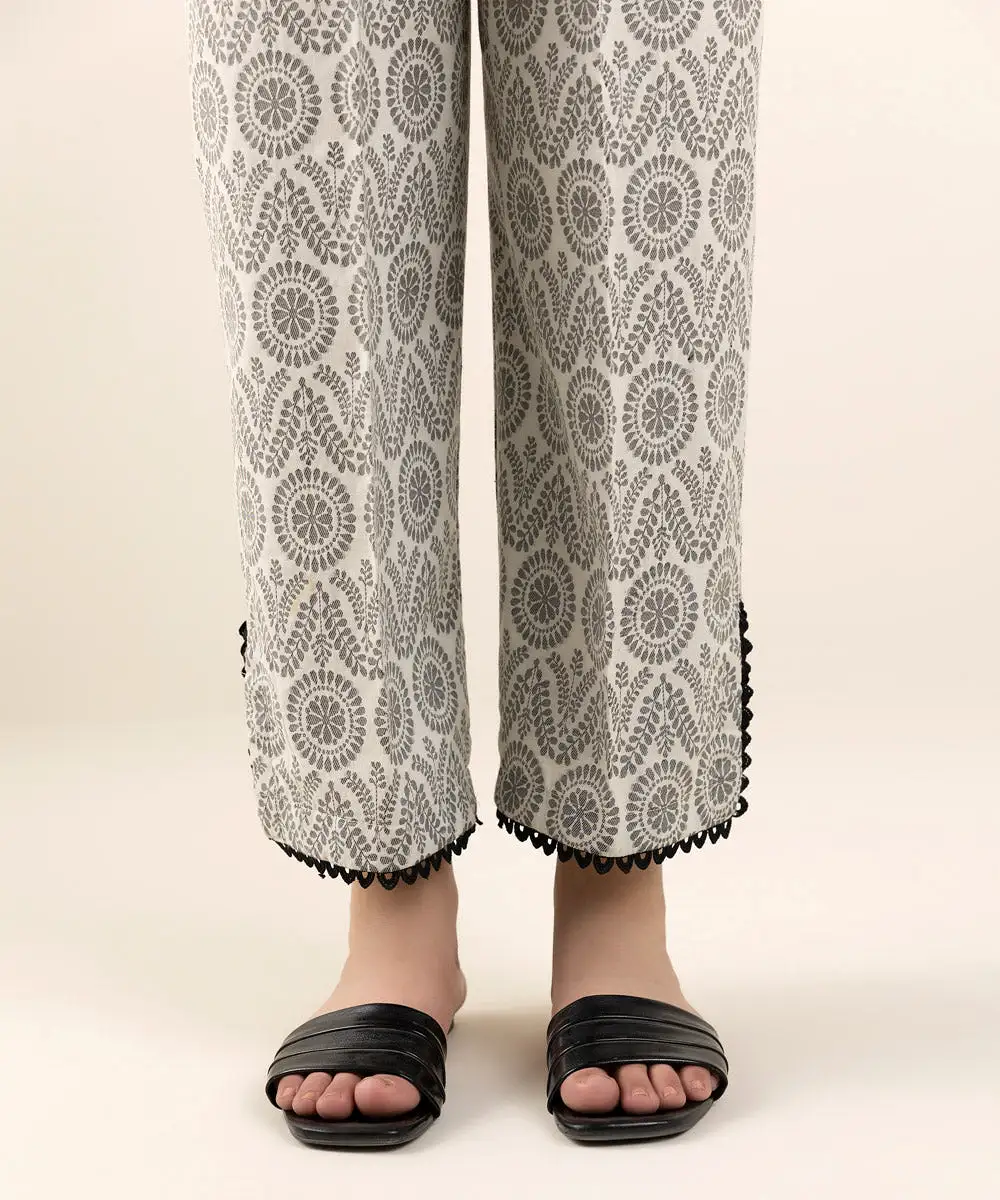 Jacquard Straight Pants