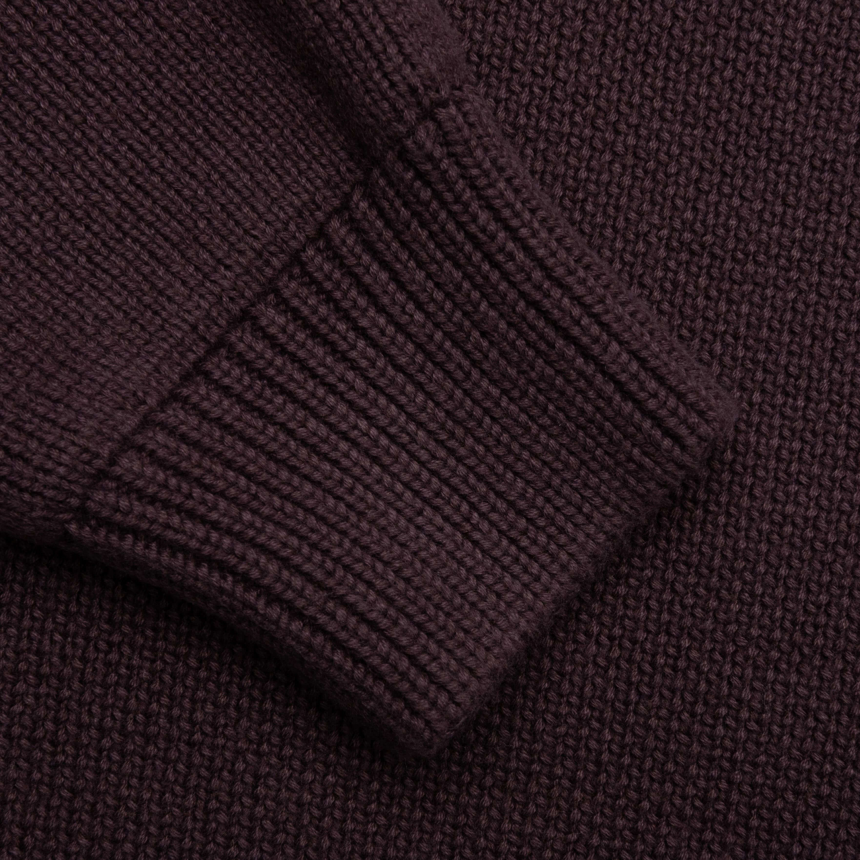 Kid's Knit Hoodie - Plum