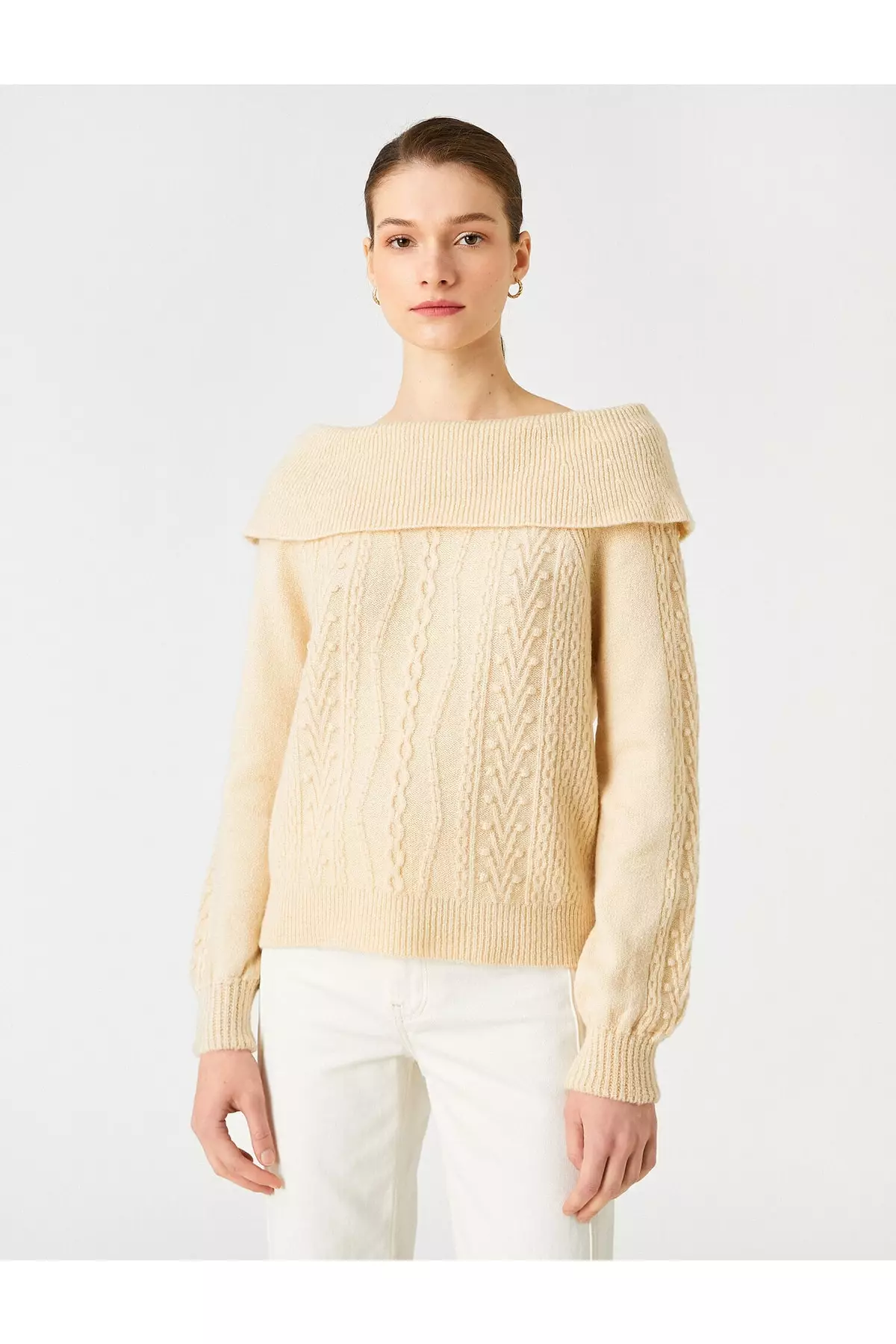 KOTON Boat Neck Sweater