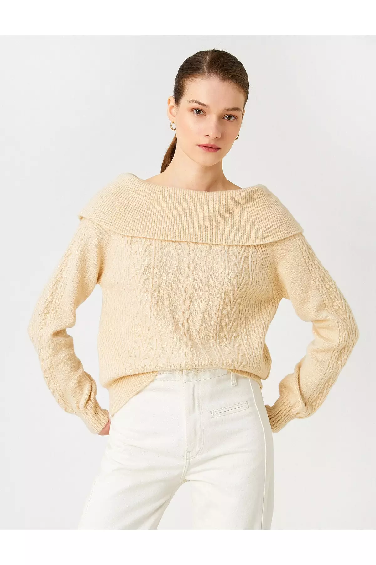 KOTON Boat Neck Sweater