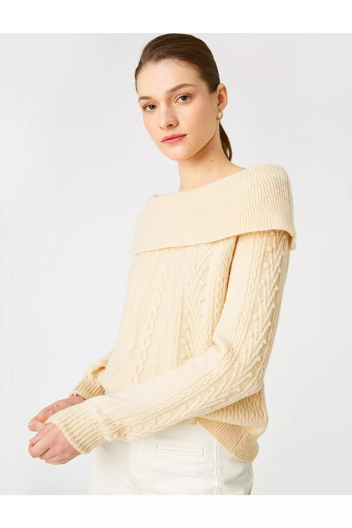 KOTON Boat Neck Sweater