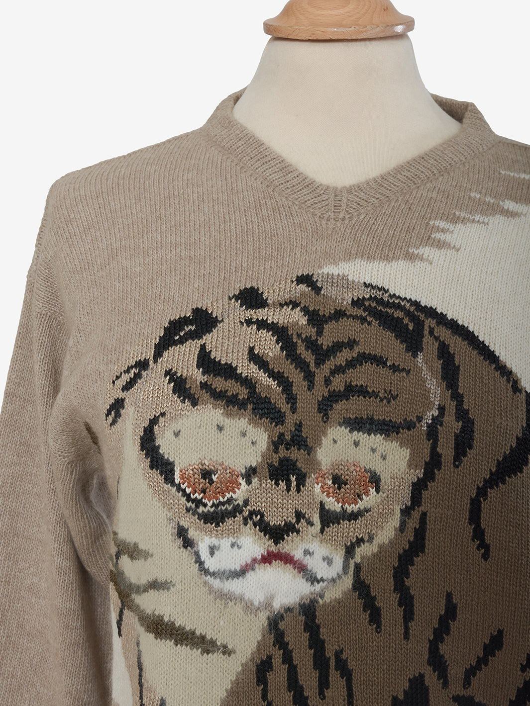 Krizia Hyena Embroidery Sweater