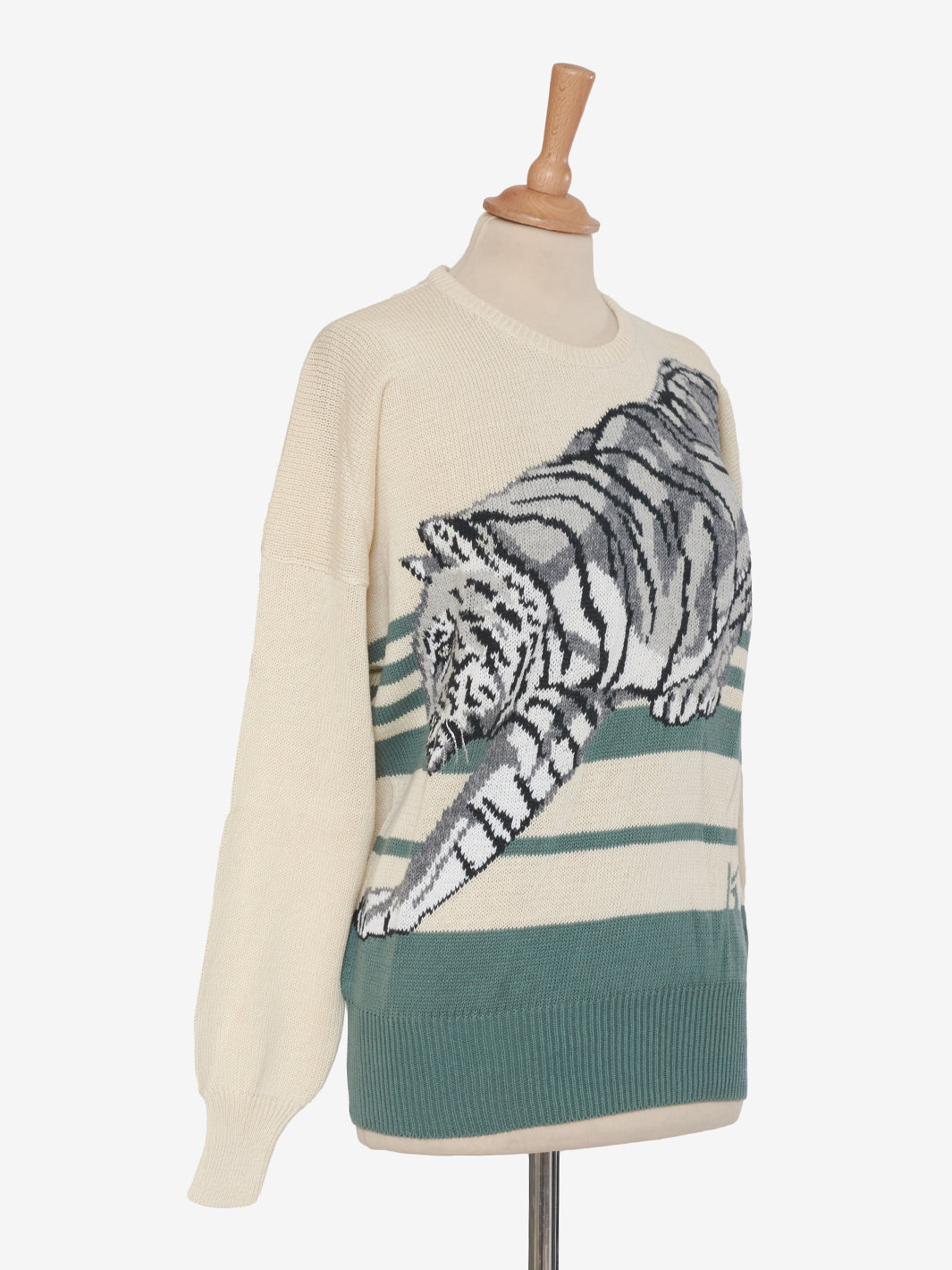 Krizia Tiger Embroidery Sweater