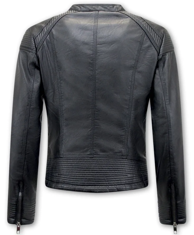 Ladies Leather Biker Jackets UK | NEW |