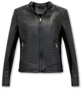 Ladies Leather Biker Jackets UK | NEW |